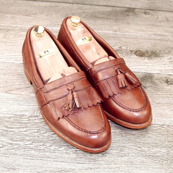 Allen Edmonds POMPANO Loafer 10 D Soft Nappa Leather * add $15 new Cedar Trees